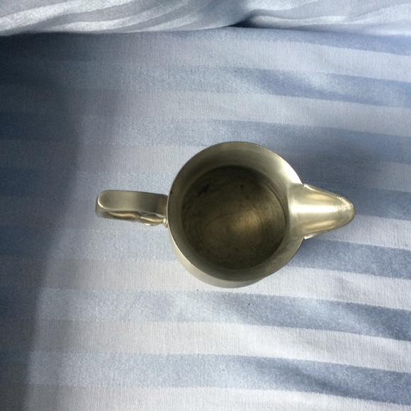 Vtg Pewter Creamer & Sugar Bowl– Marked w/''bp' - Picture 4 of 8